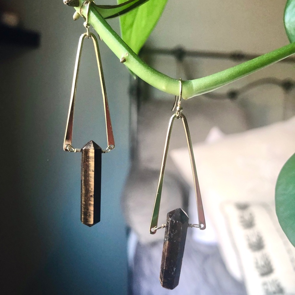 Tiger’s eye earring